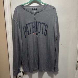 Patriots Long Sleeve pj shirts women’s xl gray